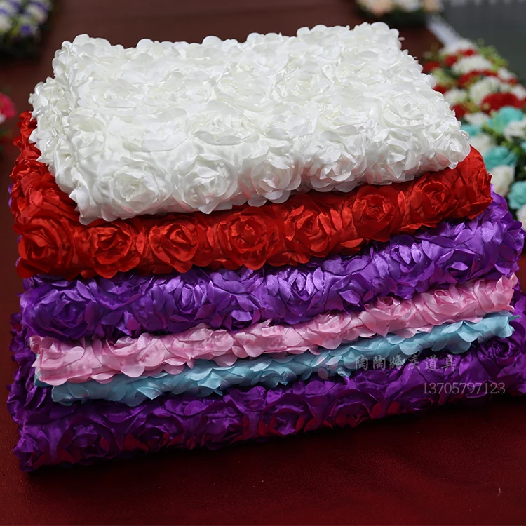 

Wedding rose 3d carpet wedding curtain table cloth wedding props 10m/lot