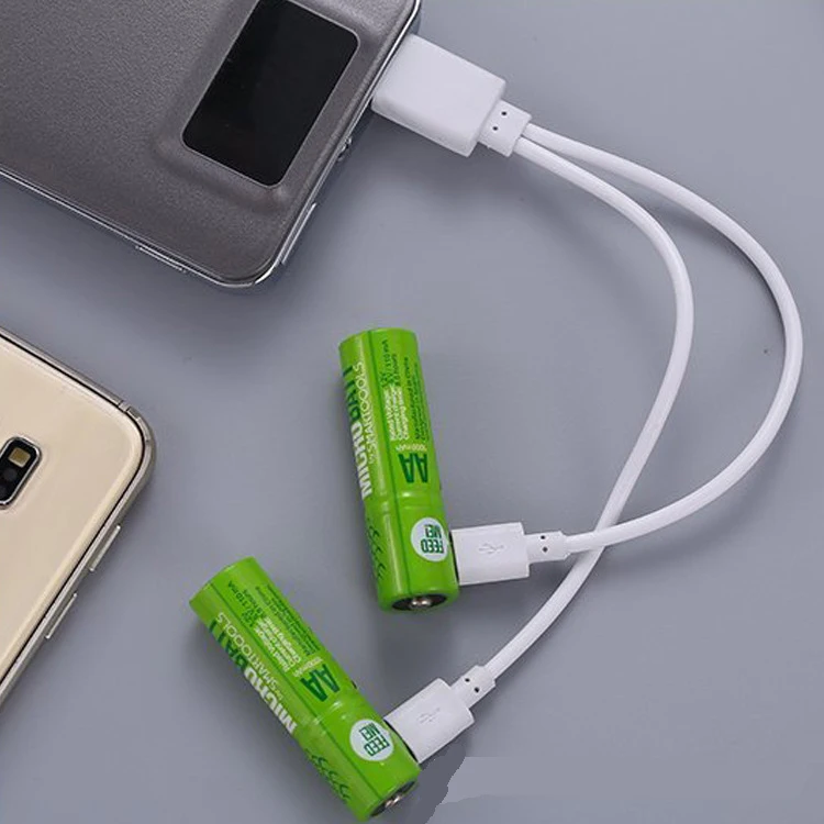 SMARTOOOLS 2 шт./упак. AA Mirco USB аккумуляторная батарея АА Ni MH 1000 мАч 1 в игрушки удаленные