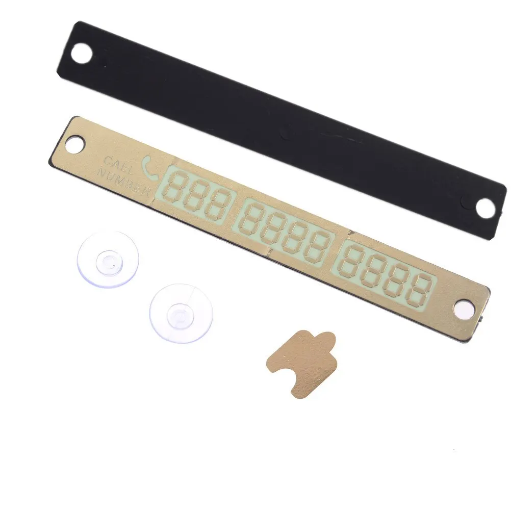 Лидер продаж автомобильная светящаяся Временная парковочная карта с присосками