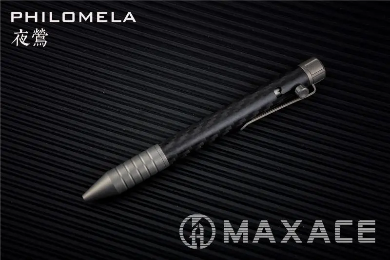 stonewash Maxace титан/углеродное волокно тактическая ручка Philomela - Цвет: stonewash