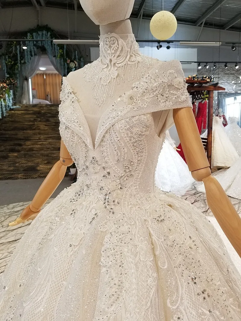 2018 популярное элегантное кружевное свадебное платье с соборным шлейфом