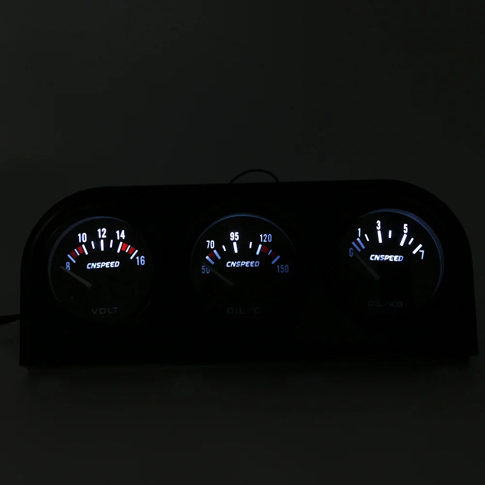 3 в 1 автомобильный измеритель температуры масла Вольтметр и манометр|car meter|cars