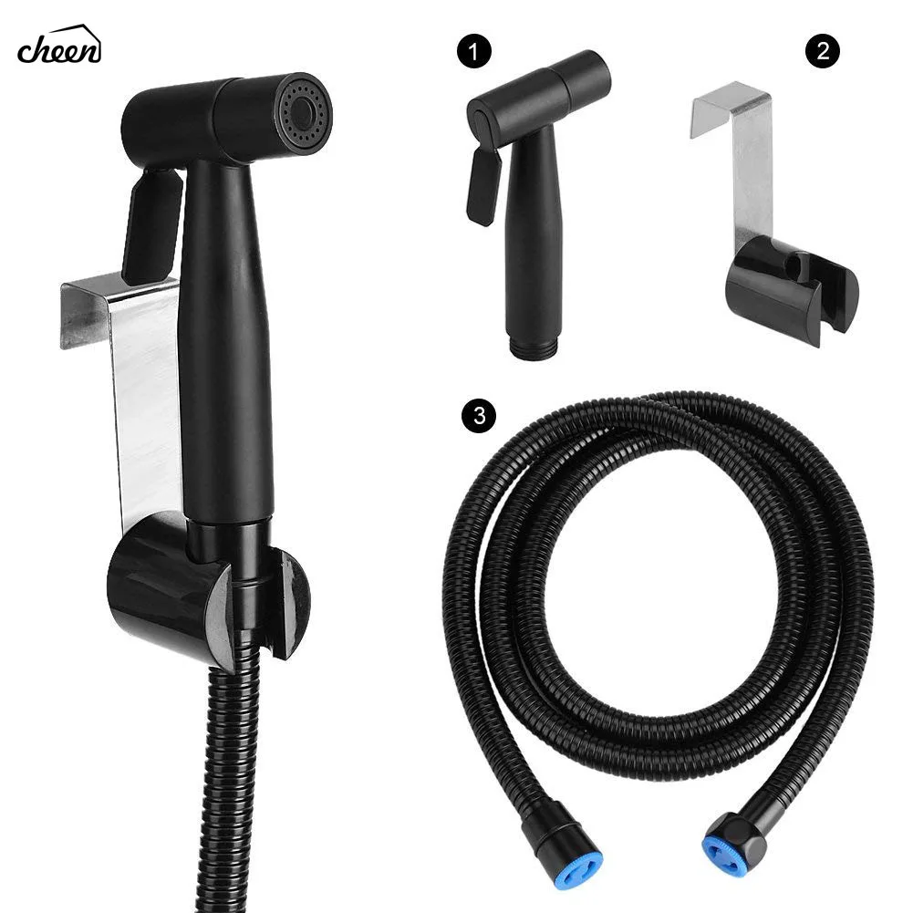 3 PCS SET Переносной Талет душ для биде из нержавеющей стали душевая головка набор душевой кран аксессуары мусульманский душ Ducha Higienica - Цвет: 3 PCS SET