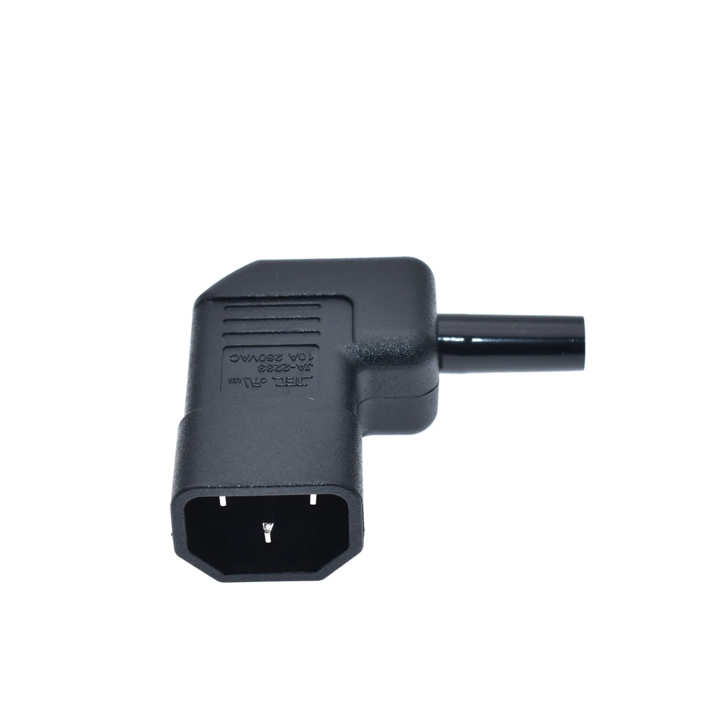 IEC C14 прямоугольный горизонтальный соединитель 125 V 250 90 штекер градусов