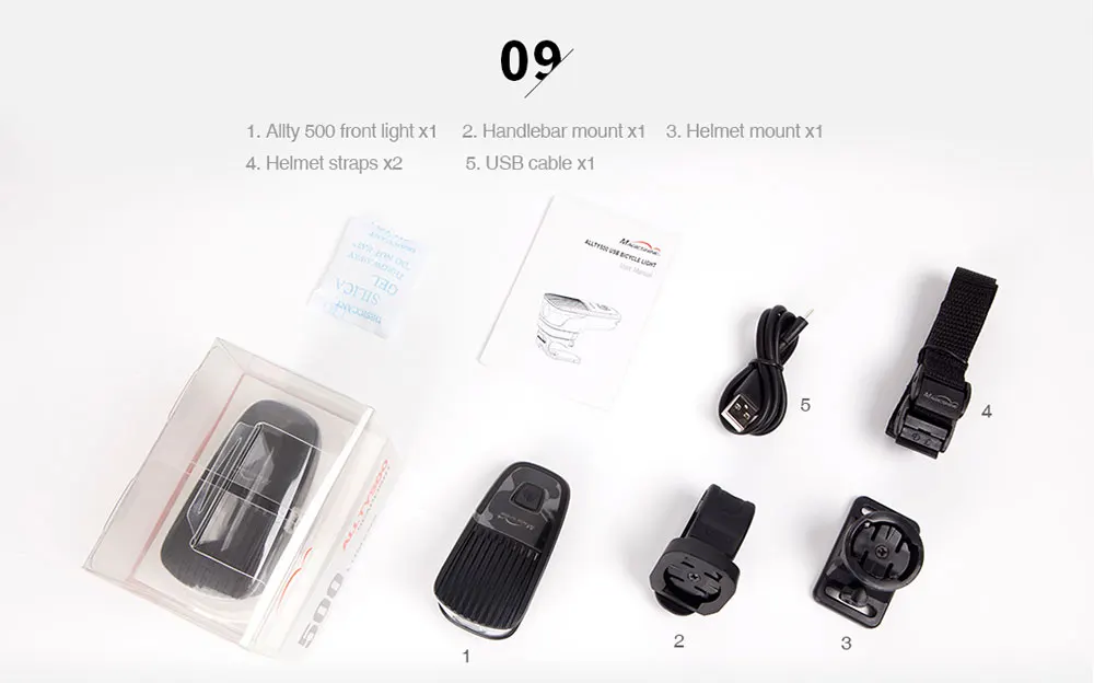 Magicshine ALLTY 500 микро-usb Зарядный велосипедный светильник XP-L светодиодный Макс 500 люмен Мини-велосипедный светильник велосипедный передний светильник встроенный аккумулятор