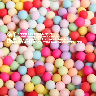 20 шт./лот полимерная глина миниатюрные яркие сахарные конфеты 4 мм ~ 5 кабошон для