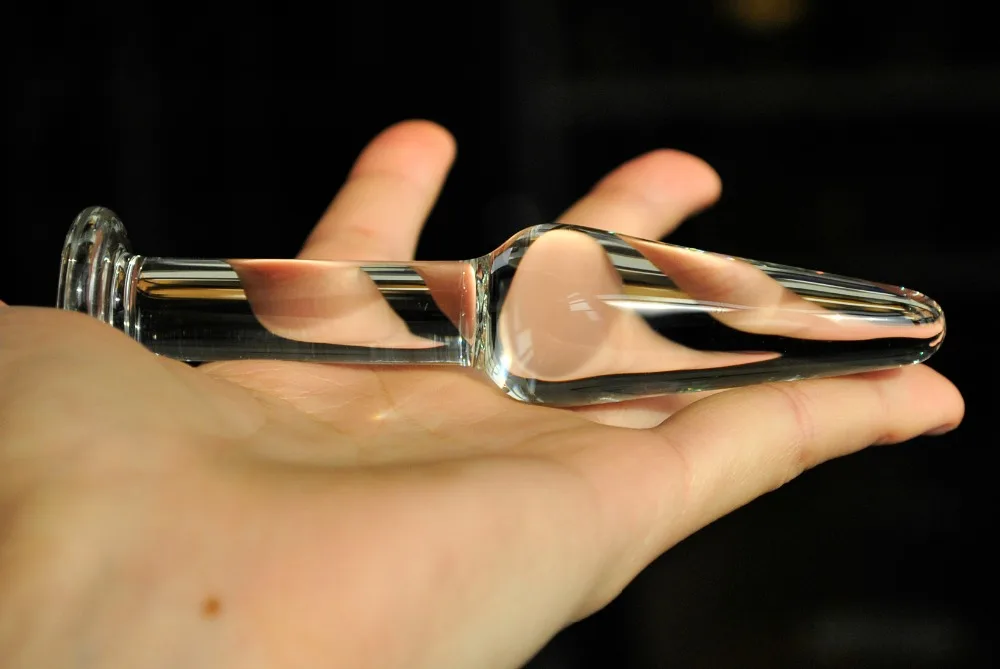 Фаллоимитатор со стеклом пирекс 25 мм анальная пробка с кристаллом искусственный