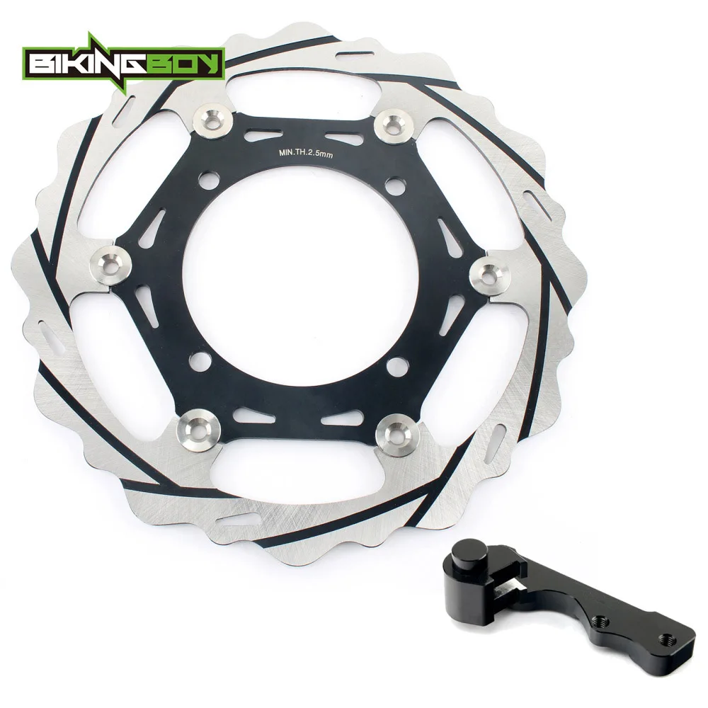 BIKINGBOY для Kawasaki KX 125 250 1995-2008 KX 250 450 F 2006- KLX 250 450 R оверсайз передний тормозной диск поворотный кронштейн