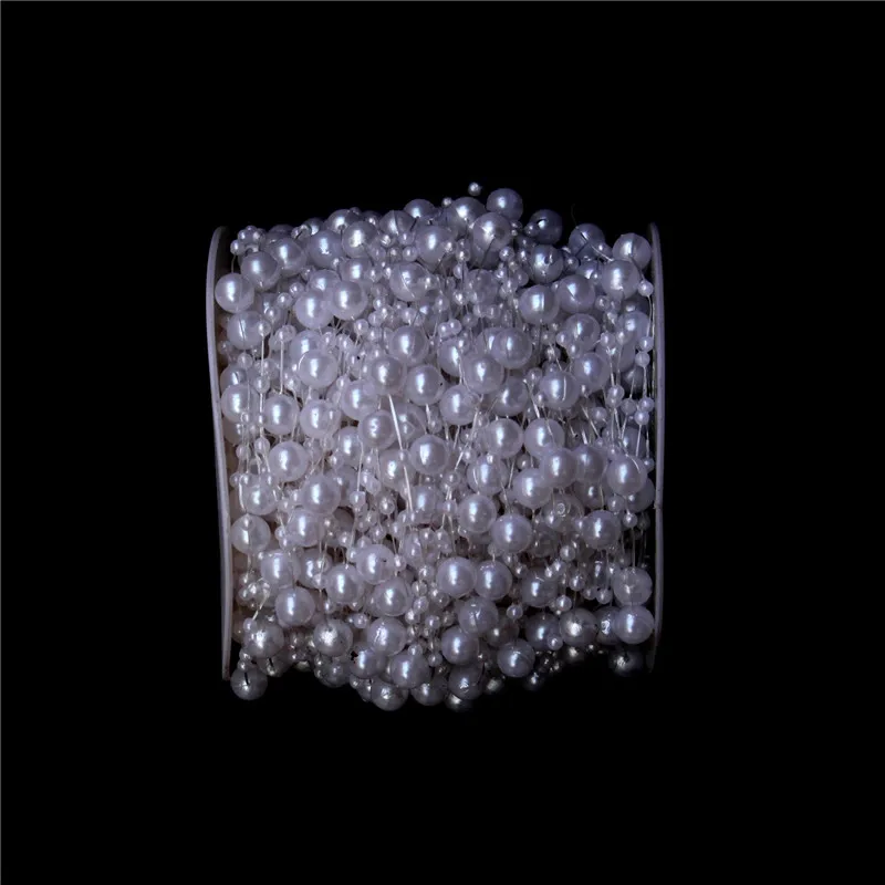 1 М Лески Искусственные Жемчужины Бусы Гирлянда Цветы Свадьба Украшения все виды