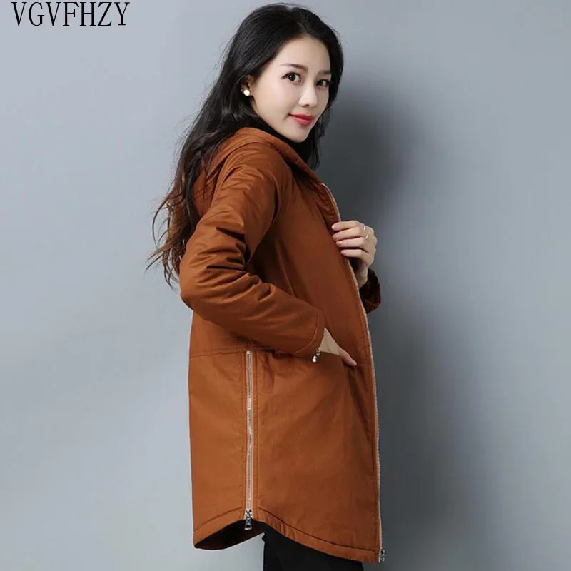 caramel colour Зимние женские куртки, 90% белый утиный пух, парки свободного размера плюс, пальто с капюшоном средней длины, теплая Повседневная зимняя верхняя одежда LY1269 - Цвет: caramel colour