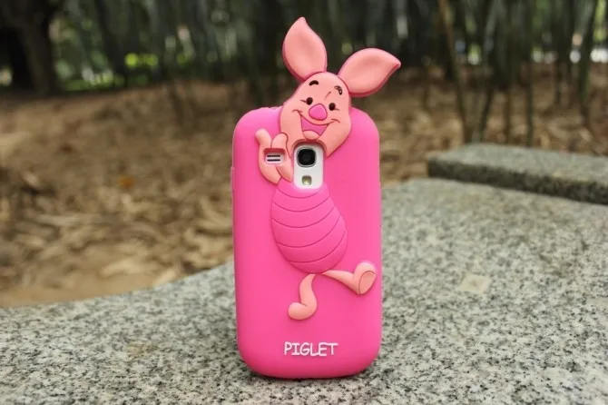 1pcs Free ship! 3D Bear Mickey Minnie Mouse Piglet Duck Squirrel Silicone Case For Samsung Galaxy S3 Mini I8190 |