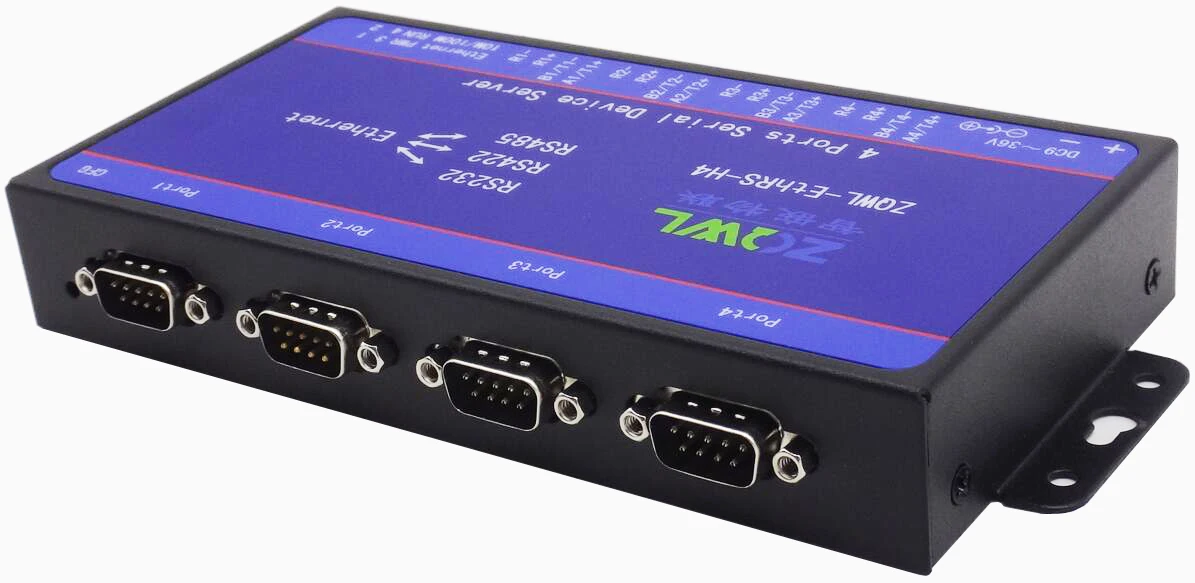 Последовательное устройство с 4 портами сервера RS232 RS485 RS422 к Ethernet Modbus RTU to TCP