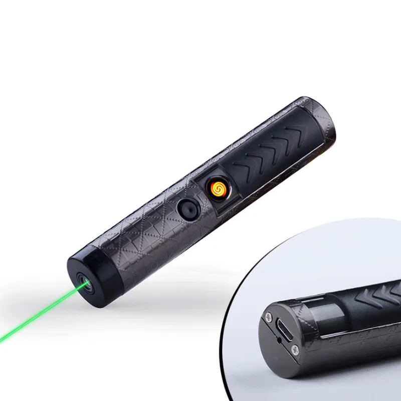 Новинка 2017 USB электронные зажигалки лазерная командная ручка зажигалка