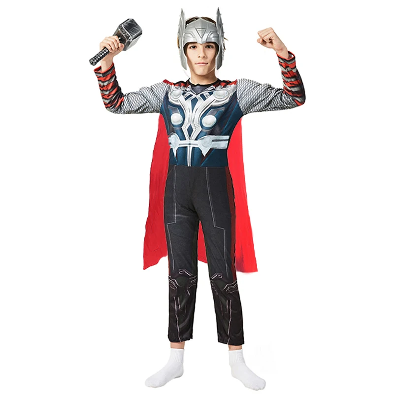 Super Low Price With Nice Quality Child Boys Superhero Thor Muscle Halloween Cosplay Carnival Fancy Dress Party Costume