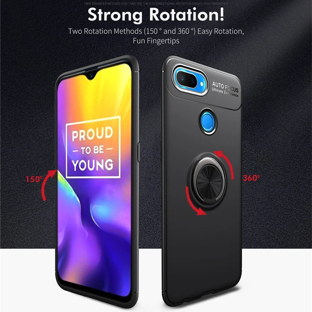 X Оригинальный чехол для OPPO Realme U1 крепление в виде кольца на палец Мягкая