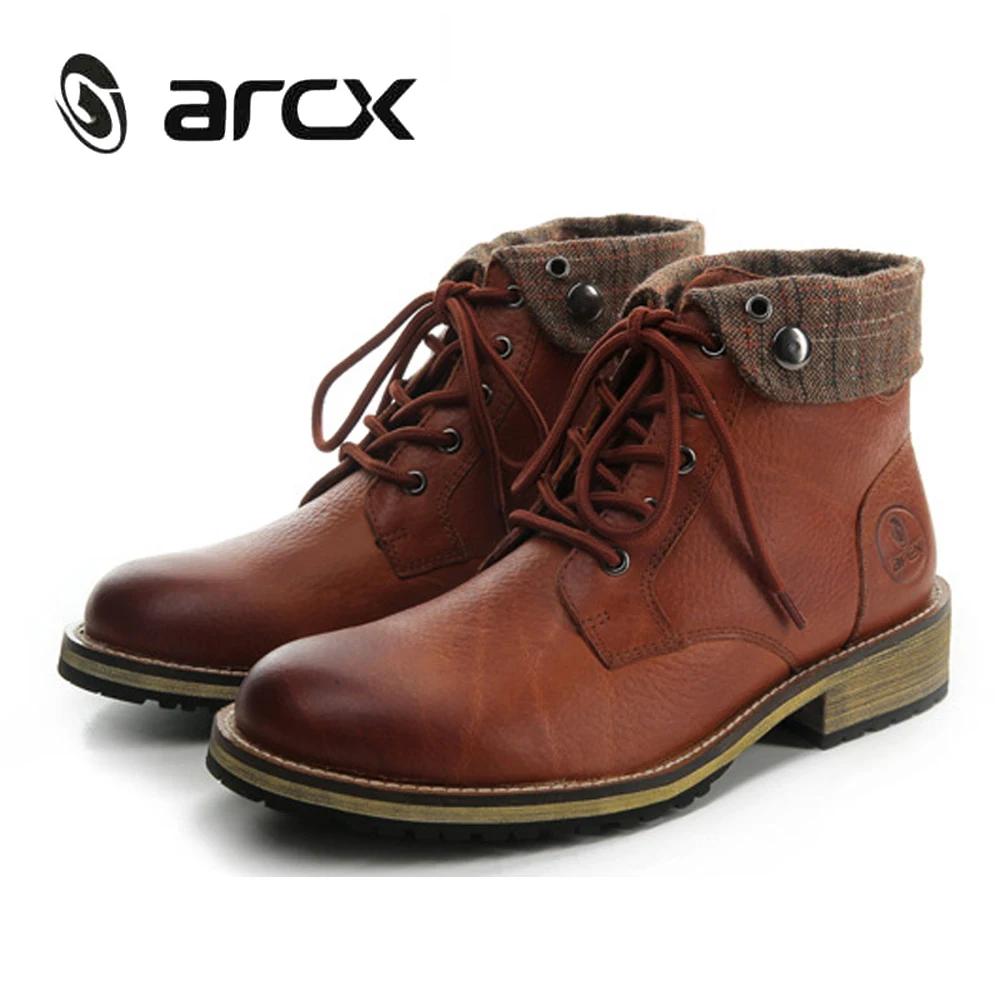 ARCX/мотоботы с отворотом Мужская обувь для отдыха езды на велосипеде скутере
