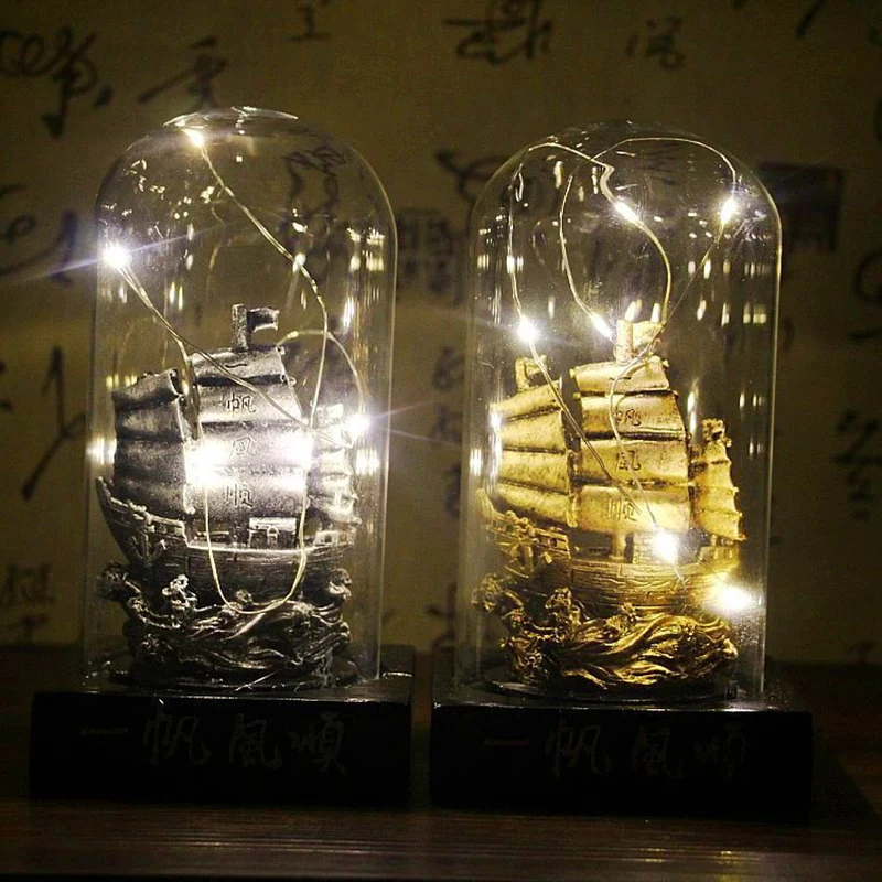 Креативный Гладкий стеклянный чехол для парусной лодки украшения звездный свет