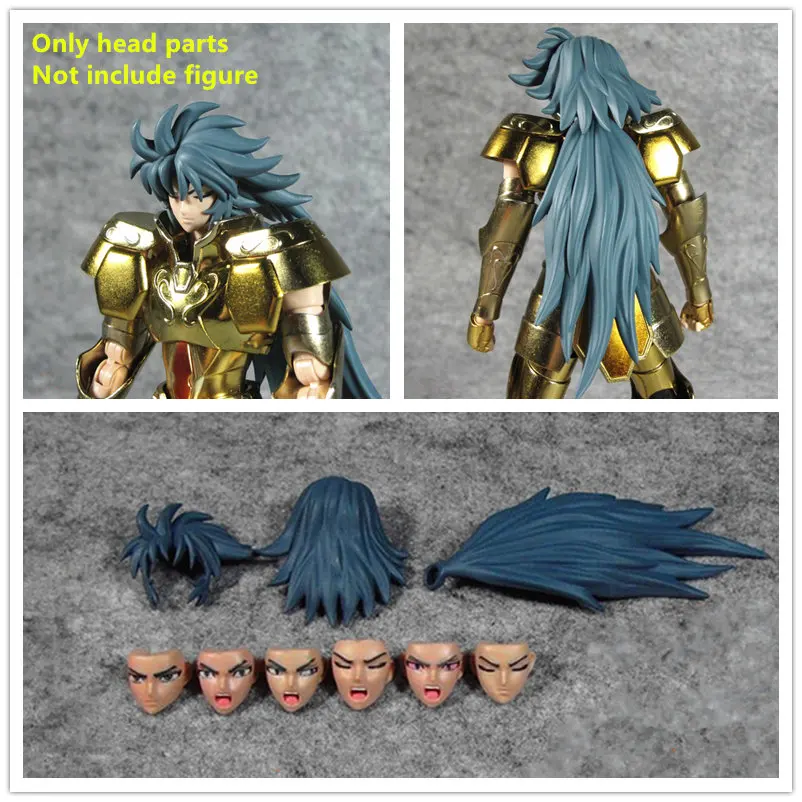 MC Saint Seiya Ткань Миф канон головные части 6 лиц для Bandai EX Gold Gemini Сага модель S006