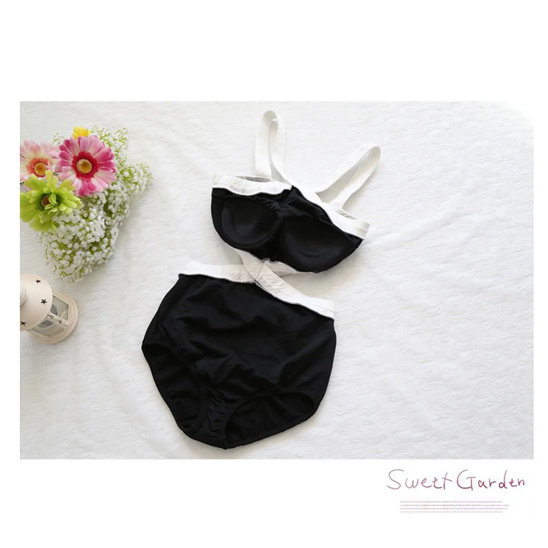 Женские Монокини купальные костюмы Слитные купальники с высоким вырезом и