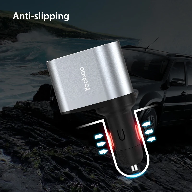 Yoobao YB209 автомобильное Зарядное устройство с двойным USB портом 2.4А автомобильная