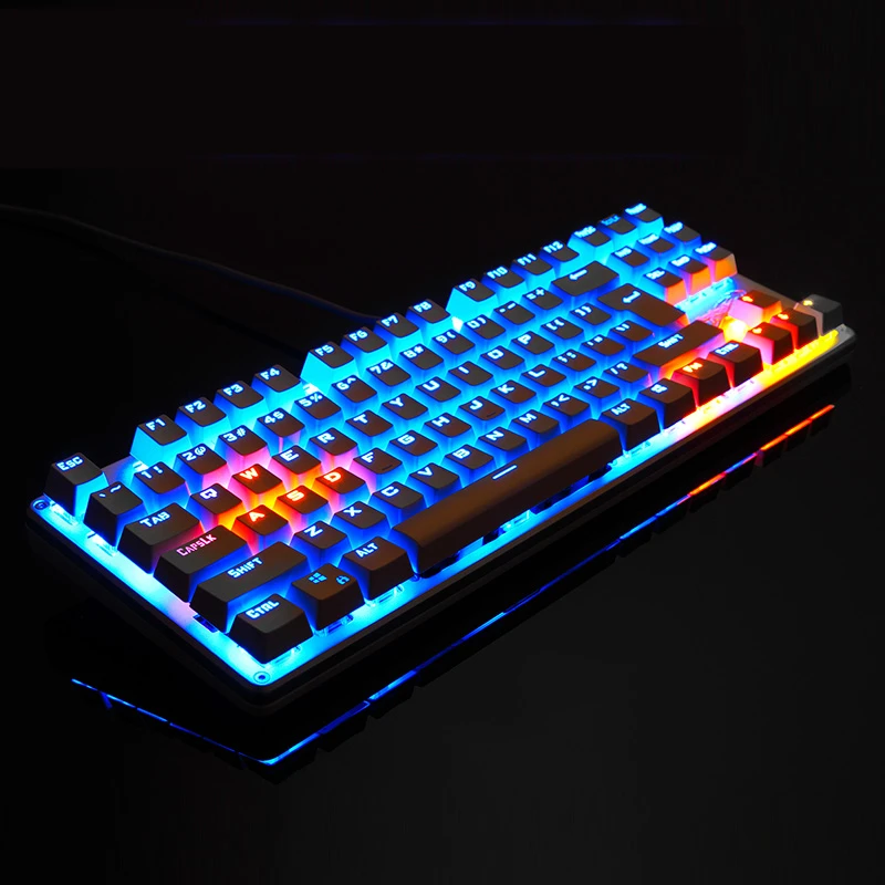 LinBao игровая механическая клавиатура анти ореолы светящаяся 87 светодио дный