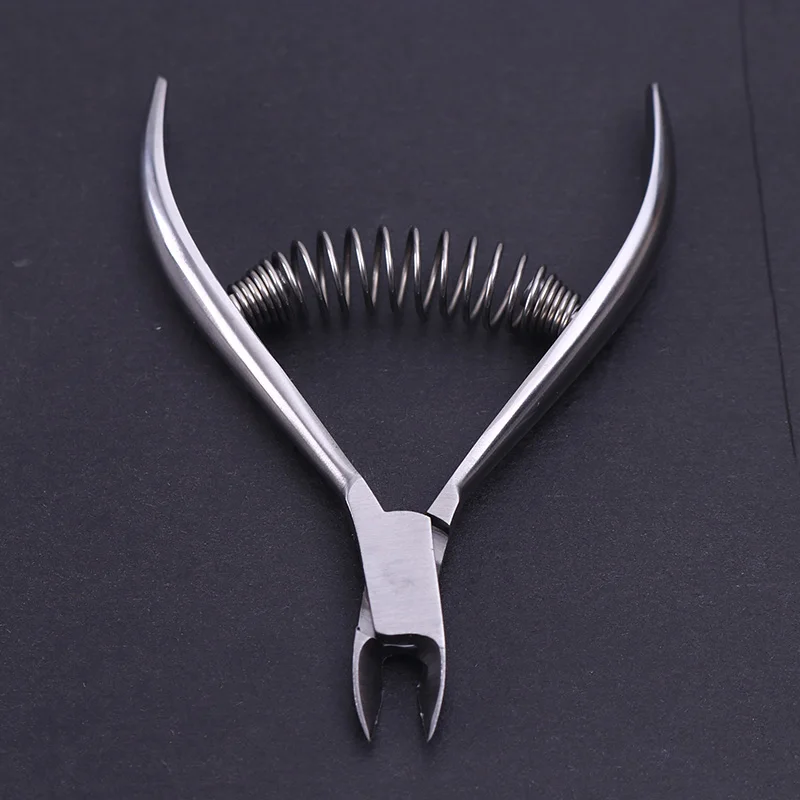 Пружинные кусачки для кутикулы и ногтей из нержавеющей стали щипчики удаления