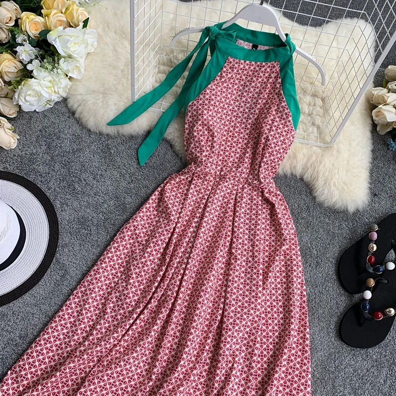 Для женщин Винтаж платье vestidos mujer 2019 Новая Летняя обувь в мозаичном стиле цветная