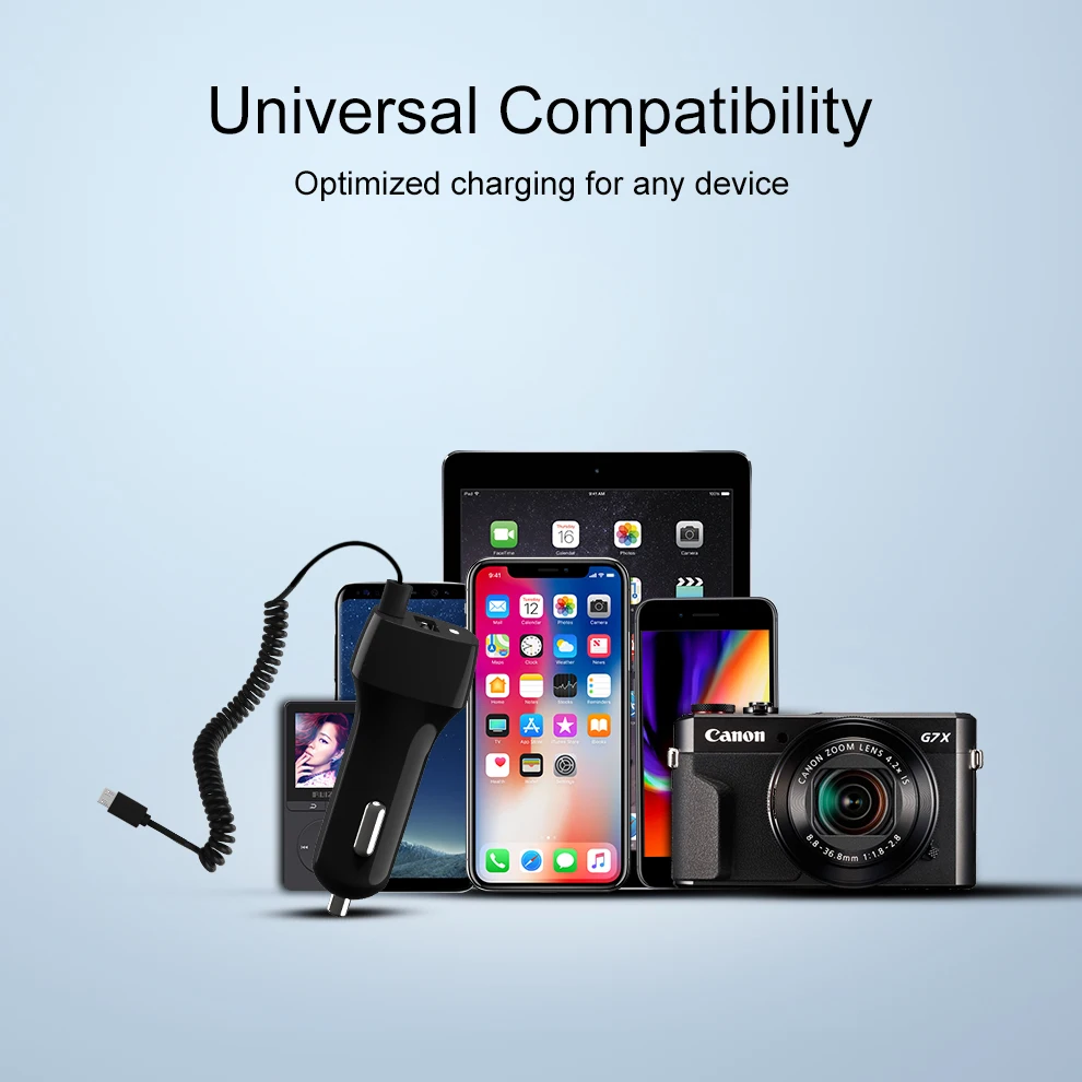 Автомобильное зарядное устройство SeenDa с кабелем Micro usb type C Быстрая быстрая зарядка для мобильных телефонов для iPhone X 7/samsung S9 S8 Plus/huawei Xiaomi