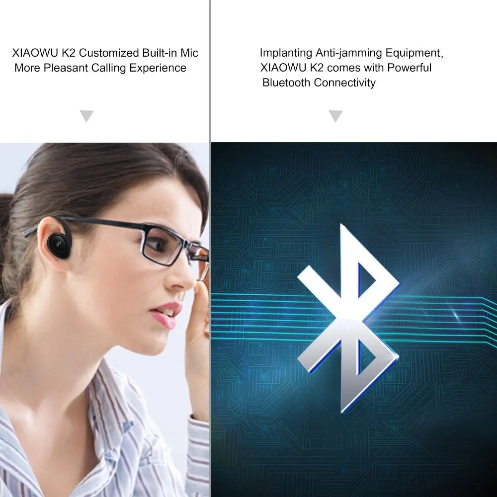 Беспроводные Bluetooth наушники Sago K2 K5 миниатюрные стереонаушники с защитой от пота и