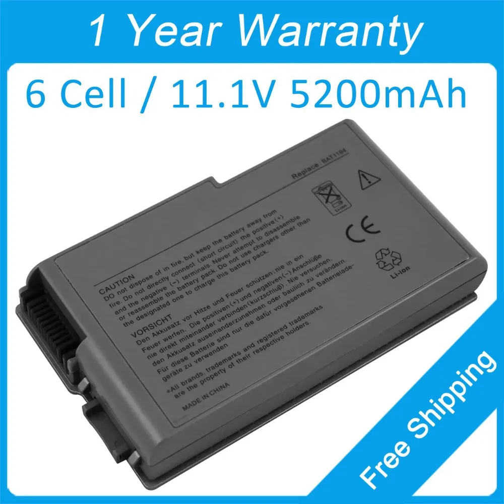 New 5200mah laptop battery for dell Latitude D505 D600 D530 1K055 C0102 C1295 G9579 H1369 CG204 Y0158 Y1238 M9758 N9406 D0980 | Компьютеры