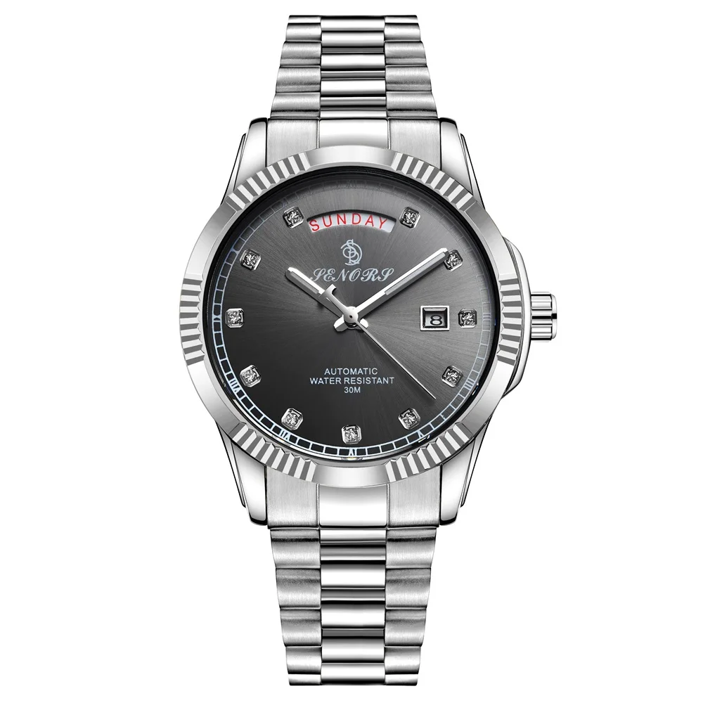 Автоматические часы мужские механические 30 м Водонепроницаемые наручные