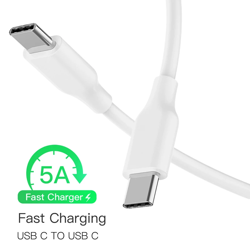 USB C к Type кабель папа мужчине 5А PD Быстрая зарядка данных зарядное устройство для