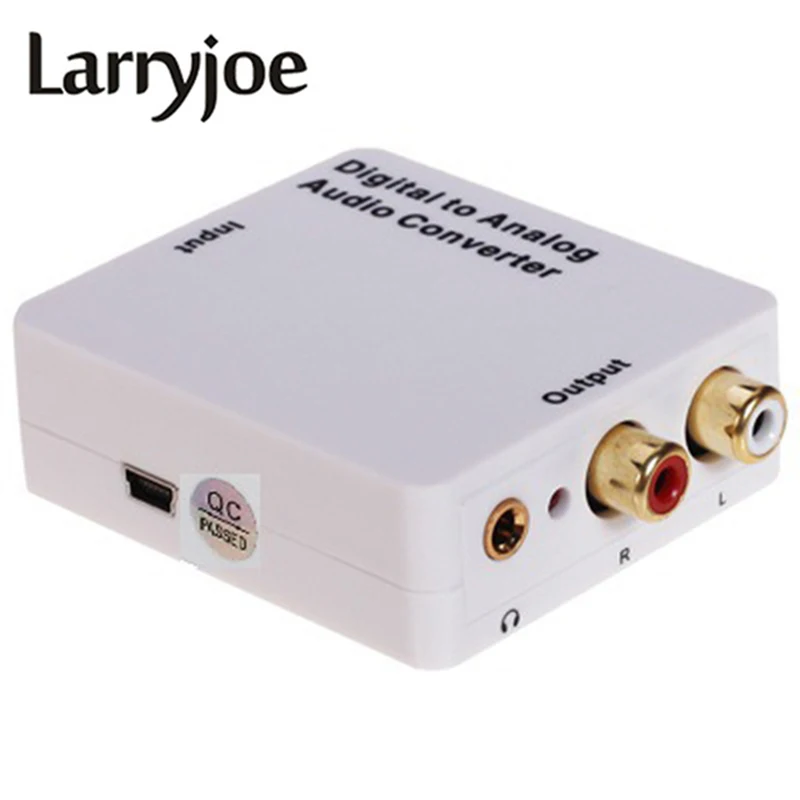 Larryjoe цифро аналоговый аудио преобразователь Цифровой оптический коаксиальный