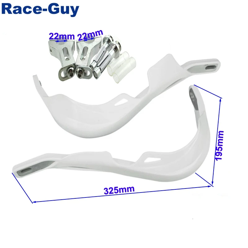 Белый 7/8 &quot22 мм ручной протектор для Pit Dirt Bike Enduro ATV Quad 4 Wheeler Мотоцикл YCF SSR SDG IMR Kayo