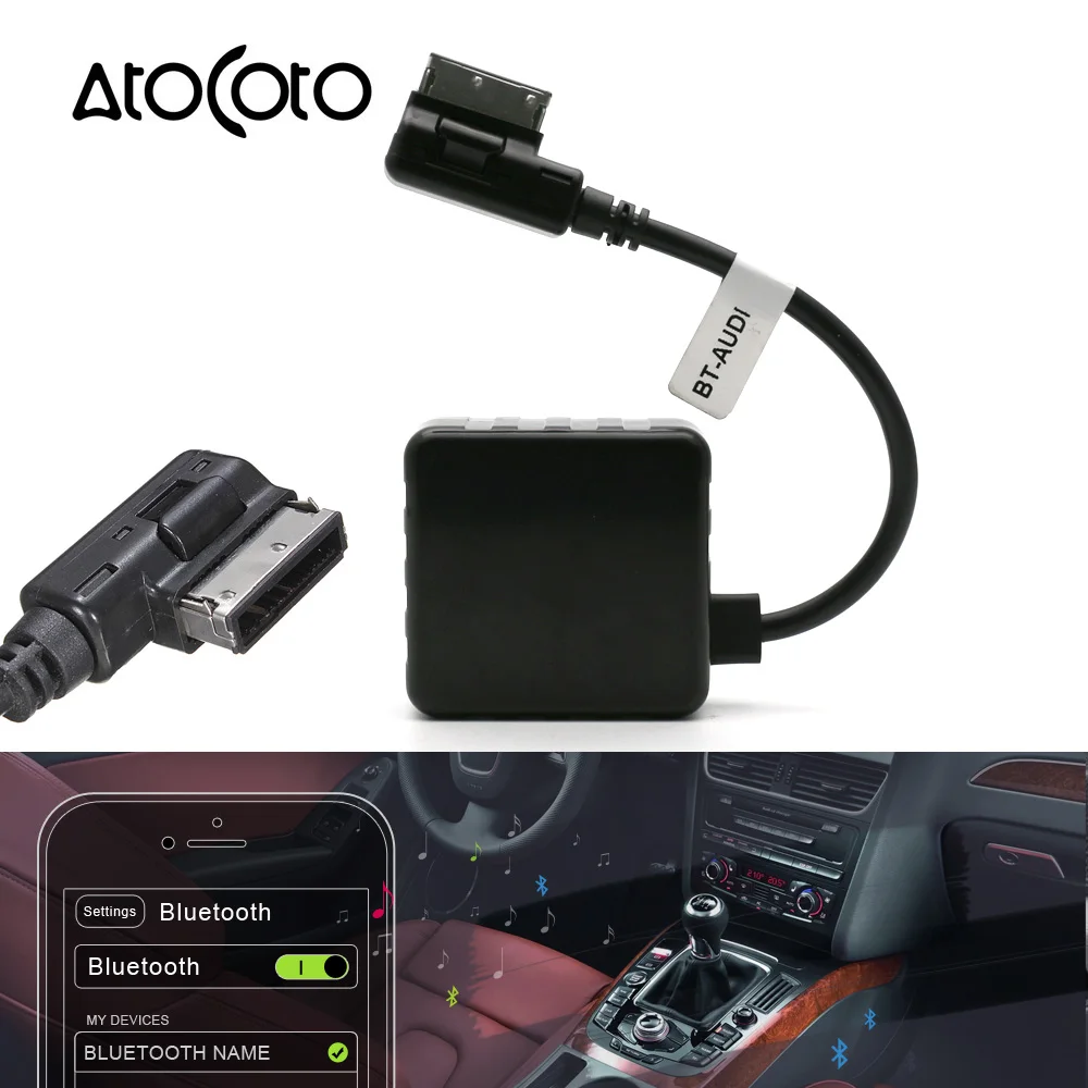Автомобильный Bluetooth беспроводной модуль Aux кабель адаптер для VW AMI MDI MMI 3g разъем медиа интерфейс для Audi Радио стерео аудио вход