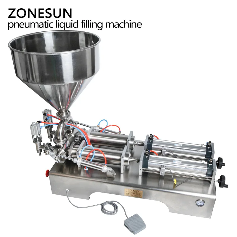 ZONESUN 50 500 мл пневматическая объемная машина для розлива жидкости пневматический