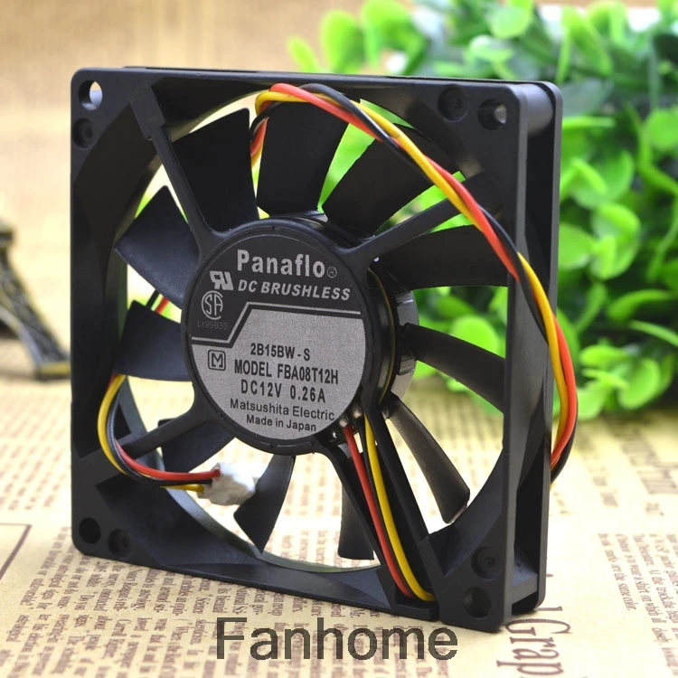 Для оригинального FBA08T12H Panasonic Panaflo 8 см 8015 большой объем воздуха вентилятор