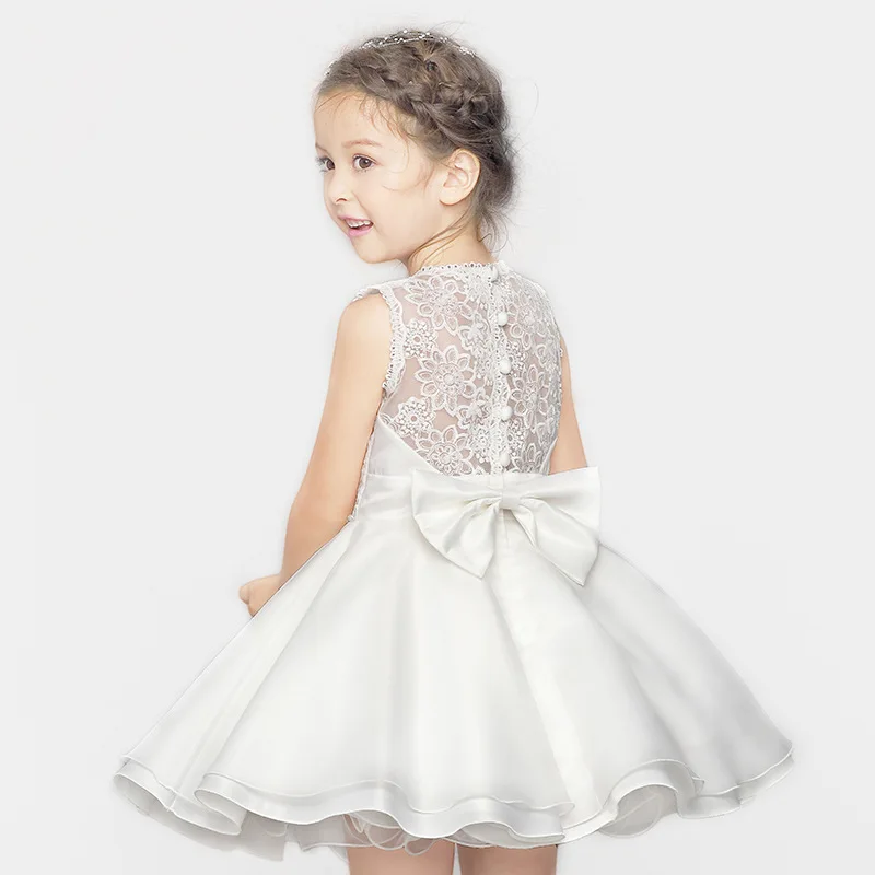 

Fashion Dresses for Girls Summer Princess Flower Girl Dress Tulle Lace Back Wedding Birthday Party Kids Children's Costume
