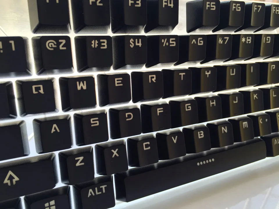 Сыр белая клавиатура вишня mx Переключатель 104 ключ просвечивающие колпачки