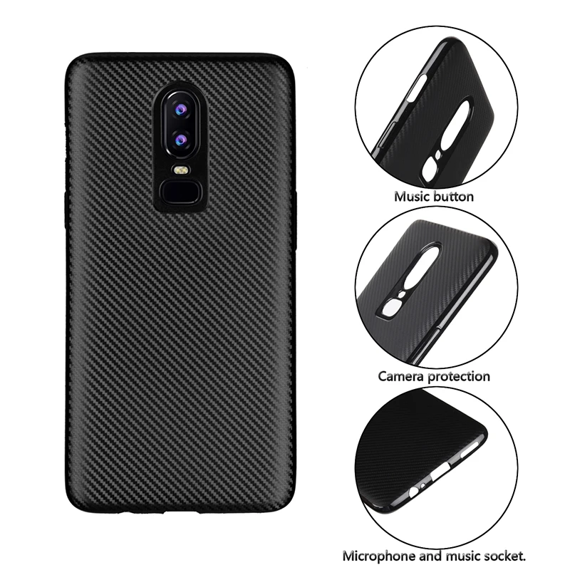 SemgCeKen чехол из углеродного волокна для oneplus 6 7 pro 7pro one plus ультра тонкий мягкий