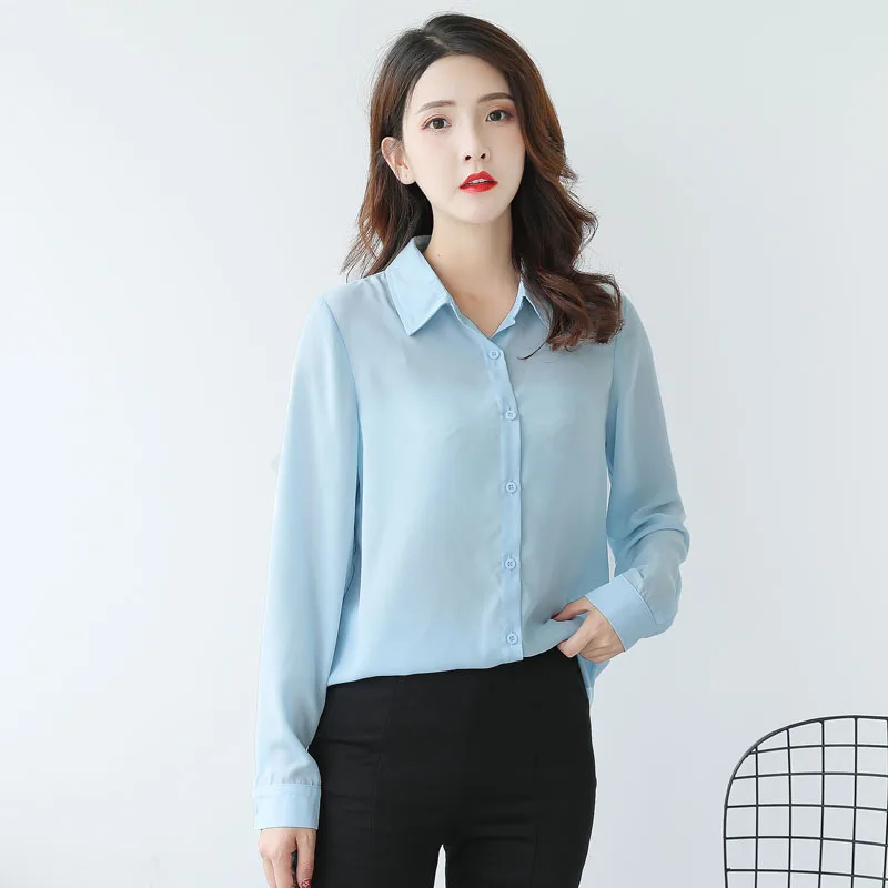 Офисная Рабочая одежда OL женские весенне осенние стильные шифоновые Женские