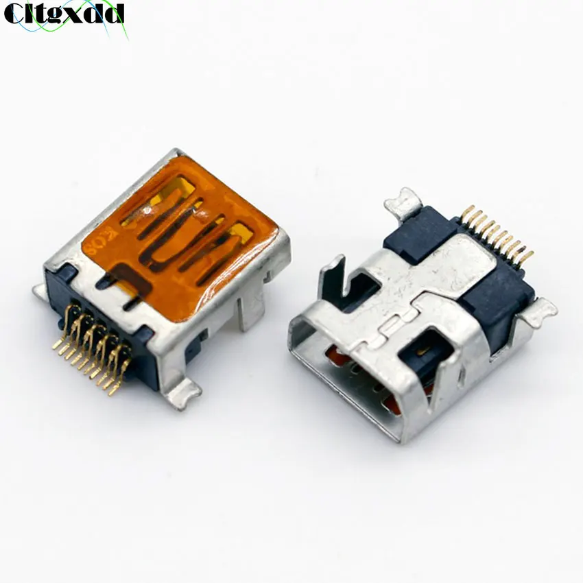 Cltgxdd 10 ~ 100 шт. гнездо мини USB разъем типа B Pin SMT SMD DIP V3 порт для Мобильный телефон и т.