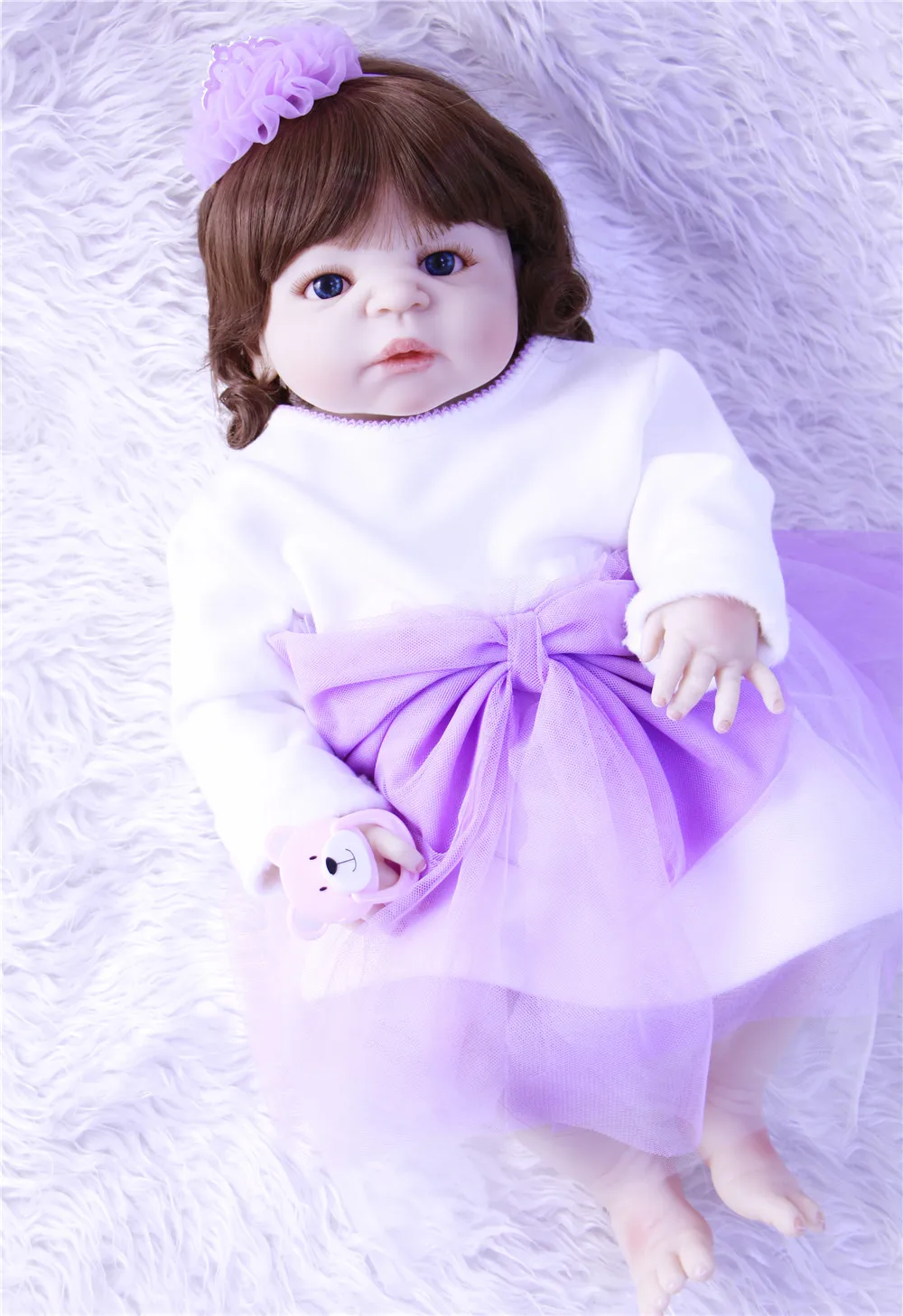 NPK 23 &quotсиликоновые куклы для новорожденных девочек подарок детей BJD игрушка