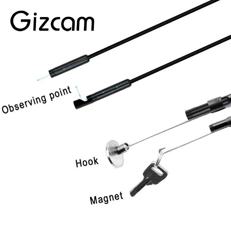 2 м 5 мм Водонепроницаемый IP67 WI-FI эндоскопа бороскоп Камера для IOS и Android - купить по