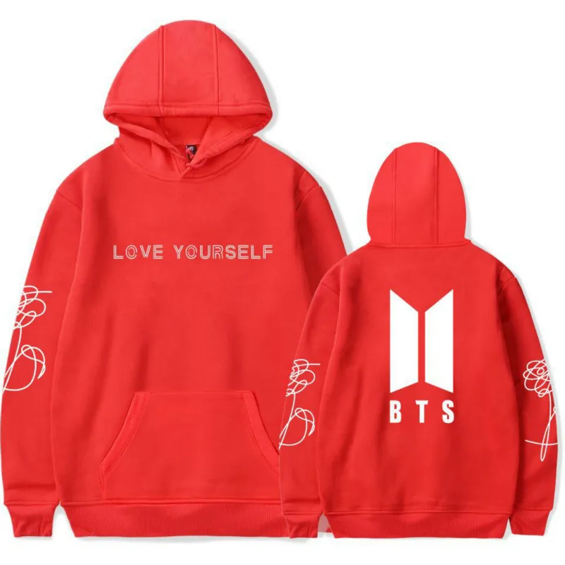 Kpop Amor Usted Mismo Harajuku Sudadera Bangtan Boys Moda Hoodies 2018 Autumn New Style | Мужская одежда