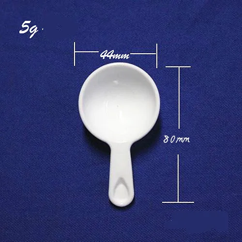 

300pcs/lot Capacity 5g Plastic PE Medicinal spoon, 5ml Powder Spoon, Coffee Spoon