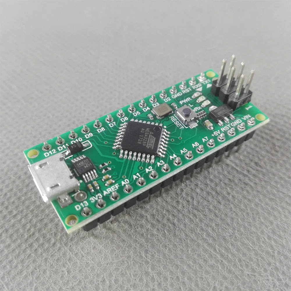 100 шт. Nano 3,0 контроллер совместим с arduino совместимый nano Atmega328 серии CH340 USB драйвер без кабеля Atmega328PB