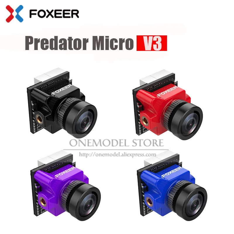 Новый Foxeer Predator Micro V3 гоночный всепогодный FPV камера 16:9/4:3 PAL/NTSC переключаемый Супер
