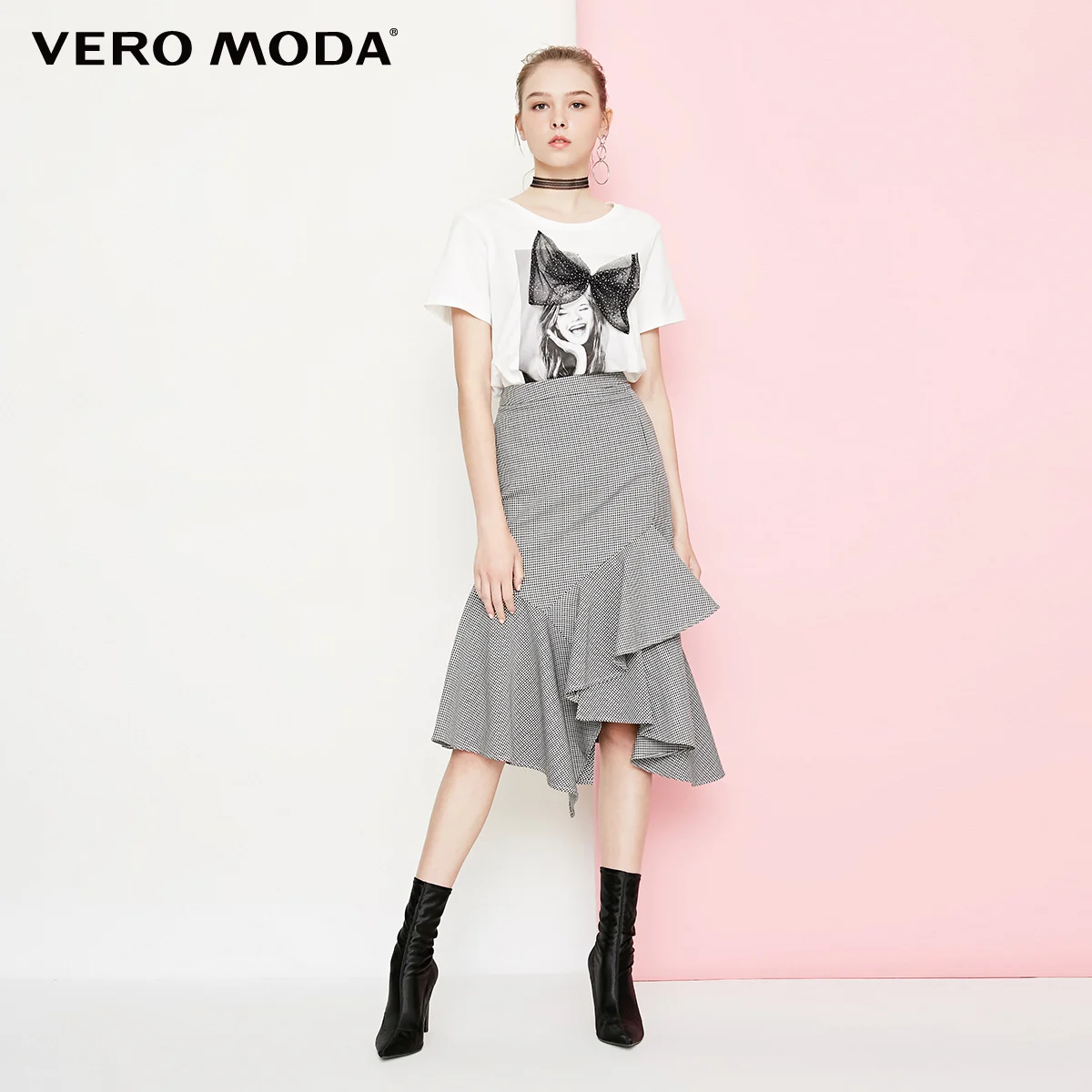 Vero Moda женская футболка с объемным бантом | 318301508 Женская одежда