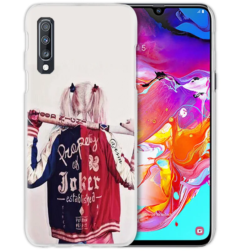 "," Харли Квинн "с принтами" отряд самоубийц "," чехол для samsung Galaxy M40 A50 A80 A70 A60 A40 A30 A20e A10 J4 J6 плюс J8 жесткий чехол из ПК для телефона